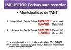TANTI: IMPUESTO INMOBILIARIO Y AUTOMOTOR