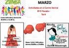 ACTIVIDADES DE MARZO EN EL CENTRO VECINAL EL PARADOR