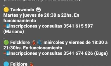 BIBLIOTECA POPULAR "ROSA AREAL DE MOLINA" /TALLERES