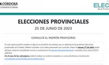 PADRONES PROVISORIOS PARA VOTAR