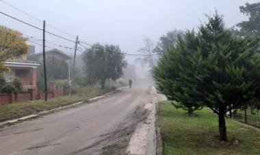PAISAJE CON NIEBLA Y LLUVIA 