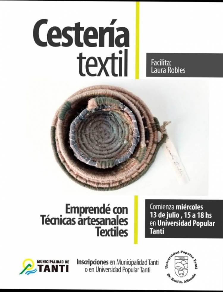 LAURA ROBLES EN LA U.P.T. DICTARÁ CURSOS DE ARTESANÍA TEXTIL  (ver fotos)