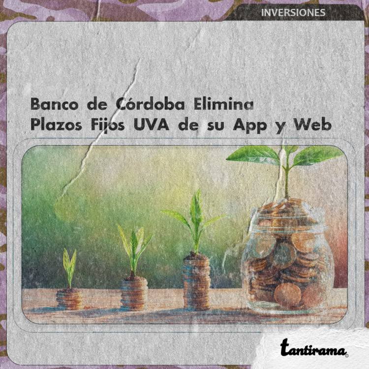 Banco de Córdoba Elimina Plazos Fijos UVA de su App y Web