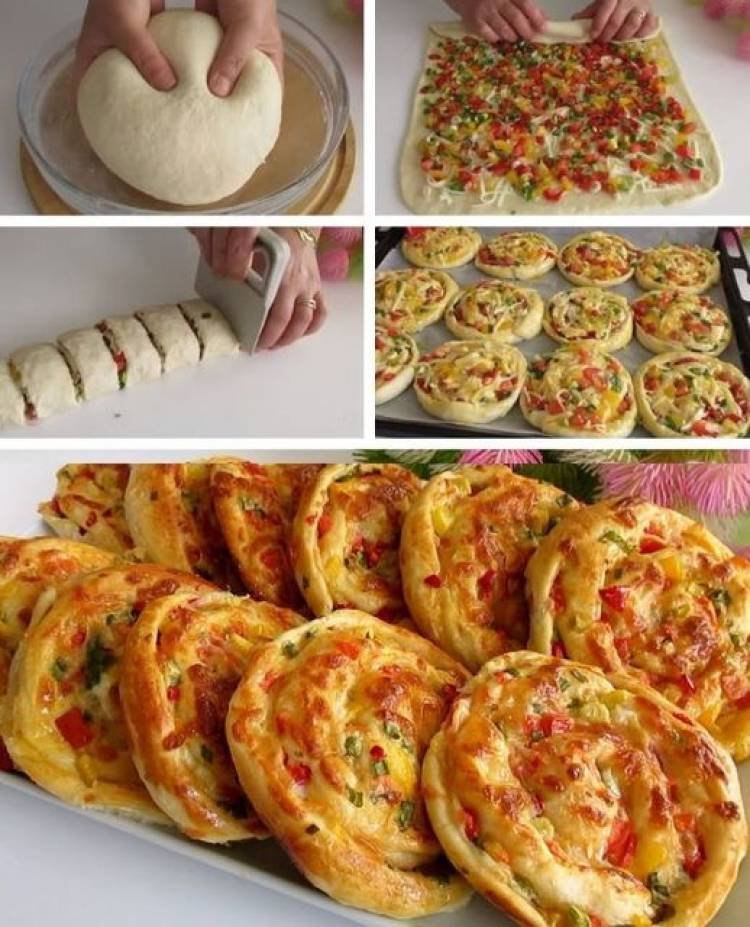 PAN DE QUESO Y VERDURAS