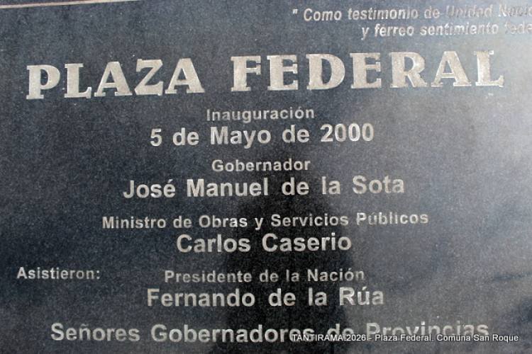 LA PLAZA FEDERAL. ¿Un mito le dió origen?